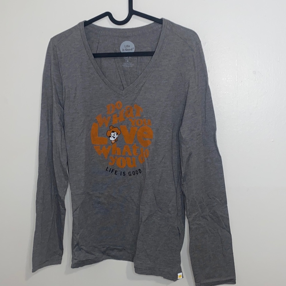 🎱Life is Good OSU Cowboys long sleeved tee! - Picture 2 of 8